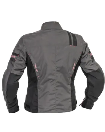 Дамско текстилно мото яке Lindstrands Liden Grey/Pink