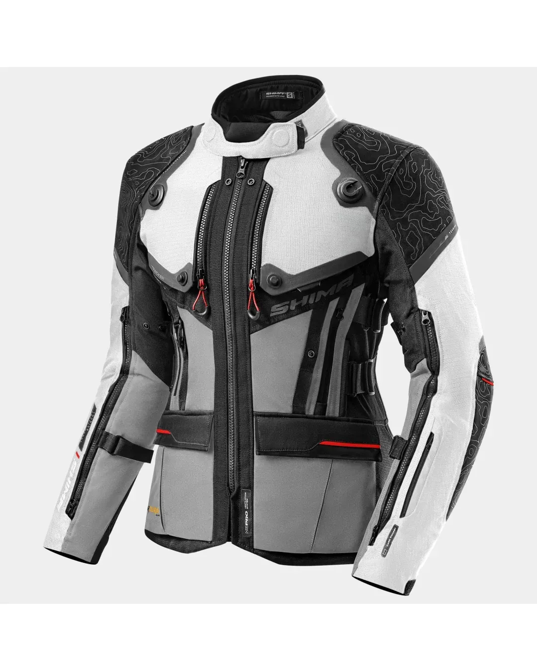 Дамско текстилно мото яке SHIMA TRACKER LIGHT GREY