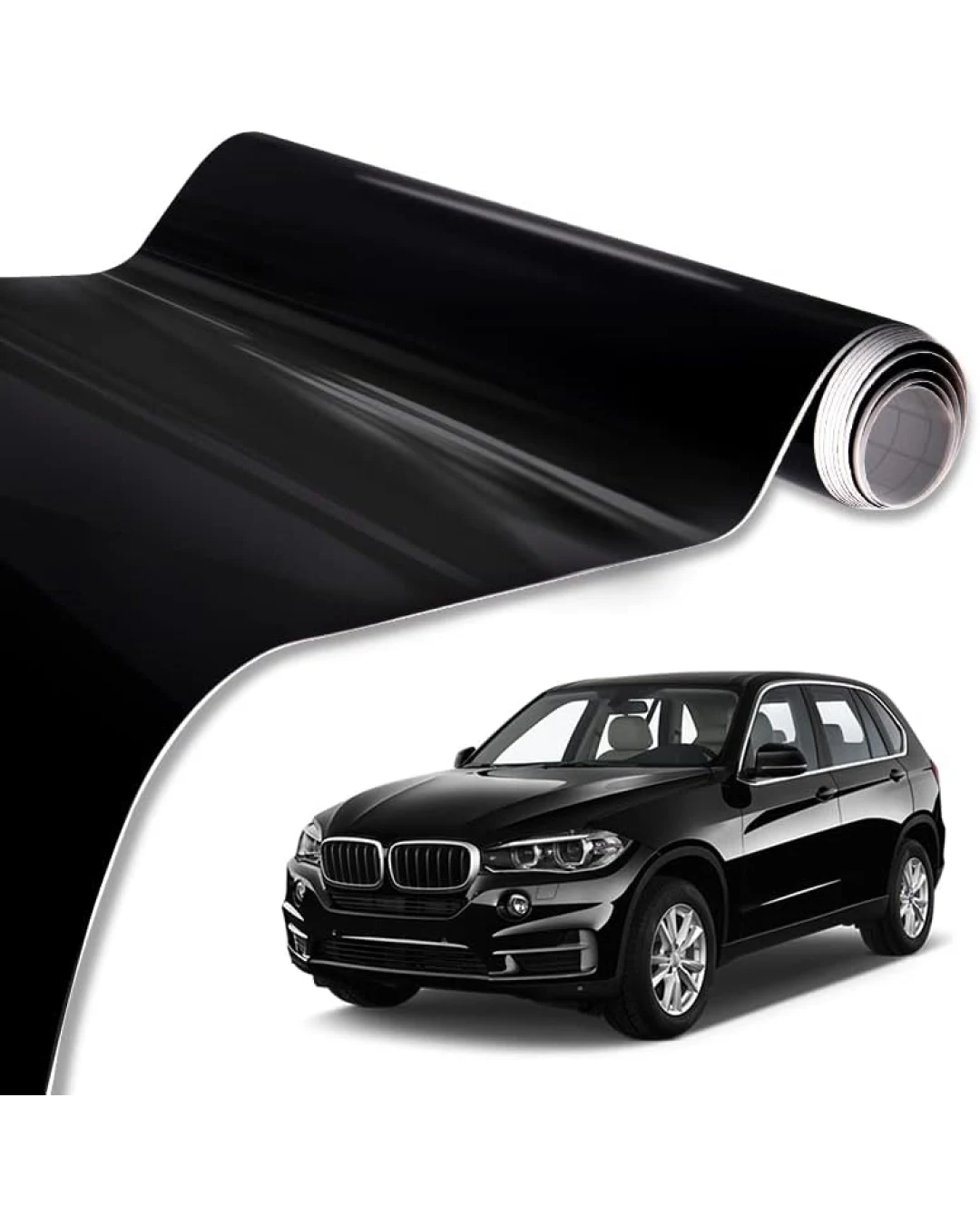 Декоративно автомобилно WRAP фолио 1.52 X 28M черен гланц лъскаво черно