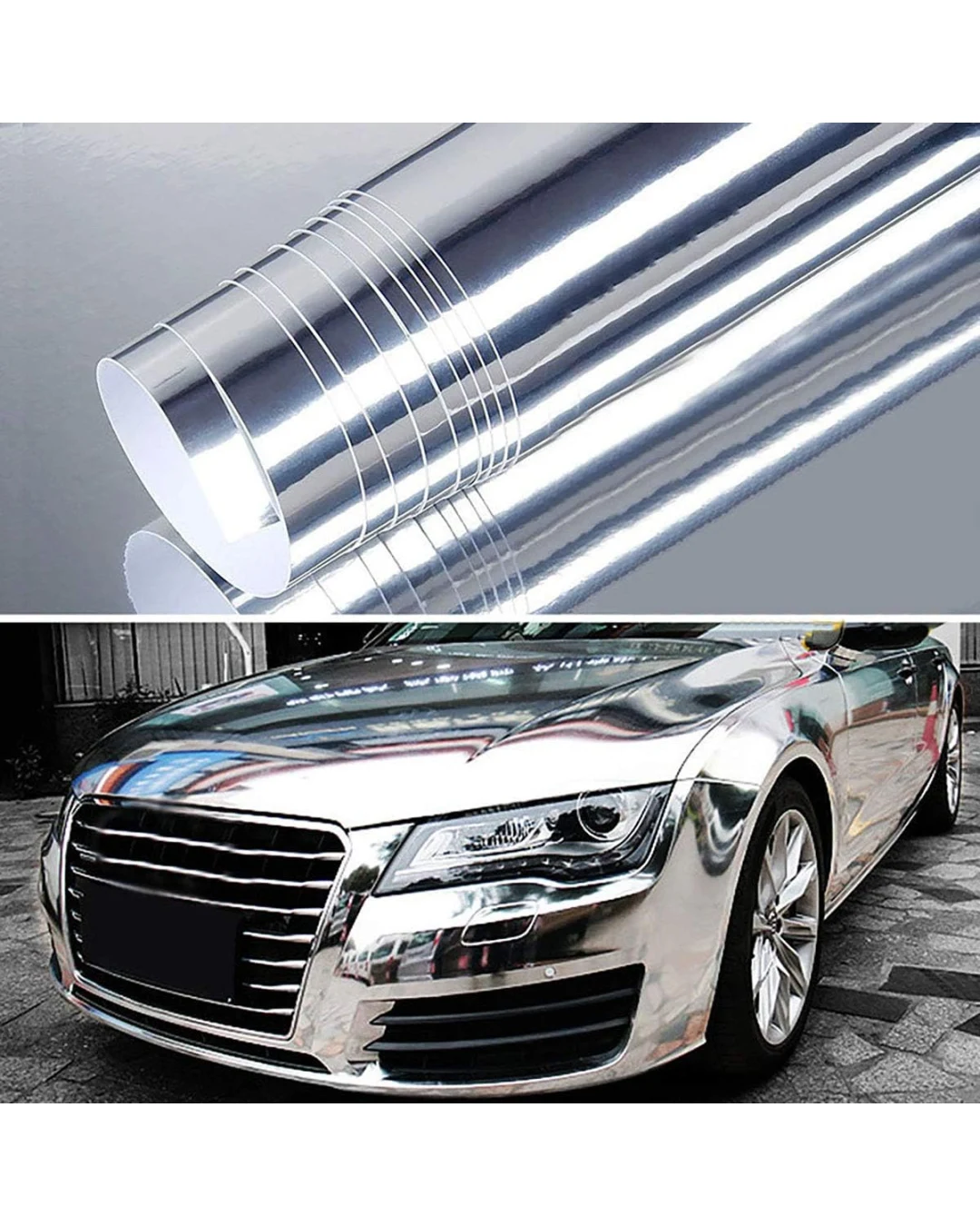 Декоративно автомобилно WRAP фолио 1.52 X 28M CHROME SILVER