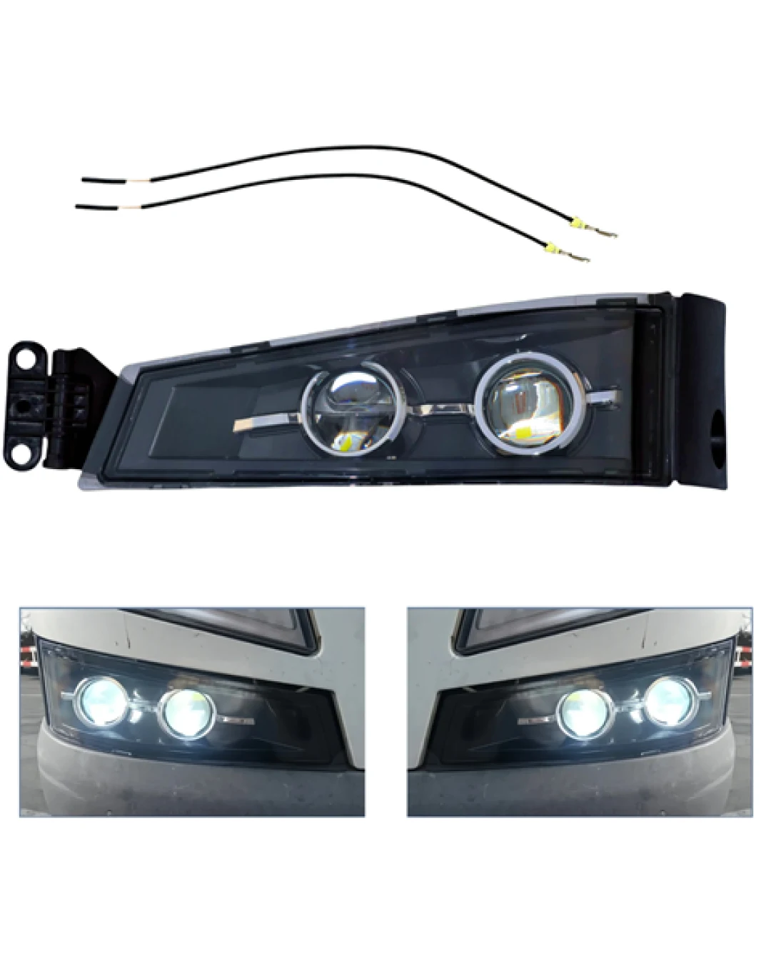 Десен LED халоген, фар за мъгла с двойна лупа за VOLVO FH4 / FM4 (2013–2019)