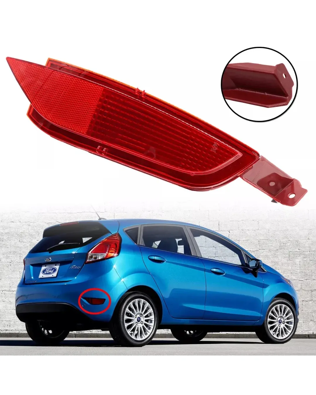 Десен рефлектор светлоотразител за задна броня за FORD Fiesta Mk7 C Max Grand C Max