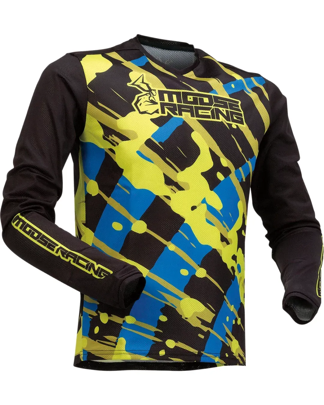 Детска блуза MOOSE RACING AGROID MESH BLACK/HI-VIZ