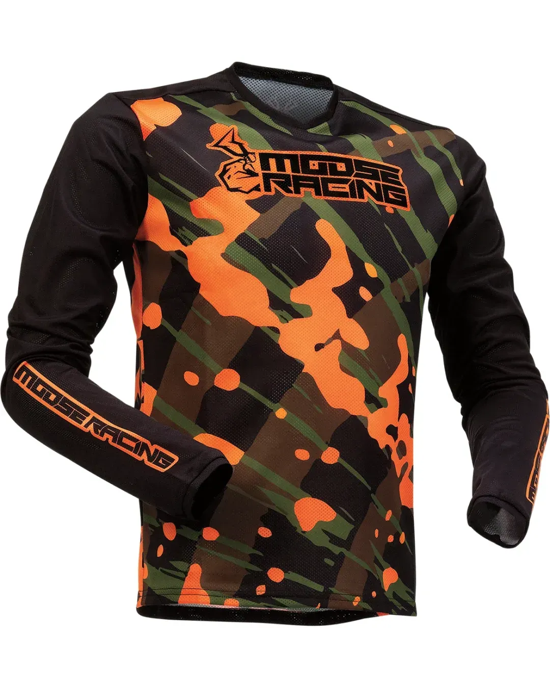 Детска блуза MOOSE RACING AGROID MESH OLIVE/ORANGE
