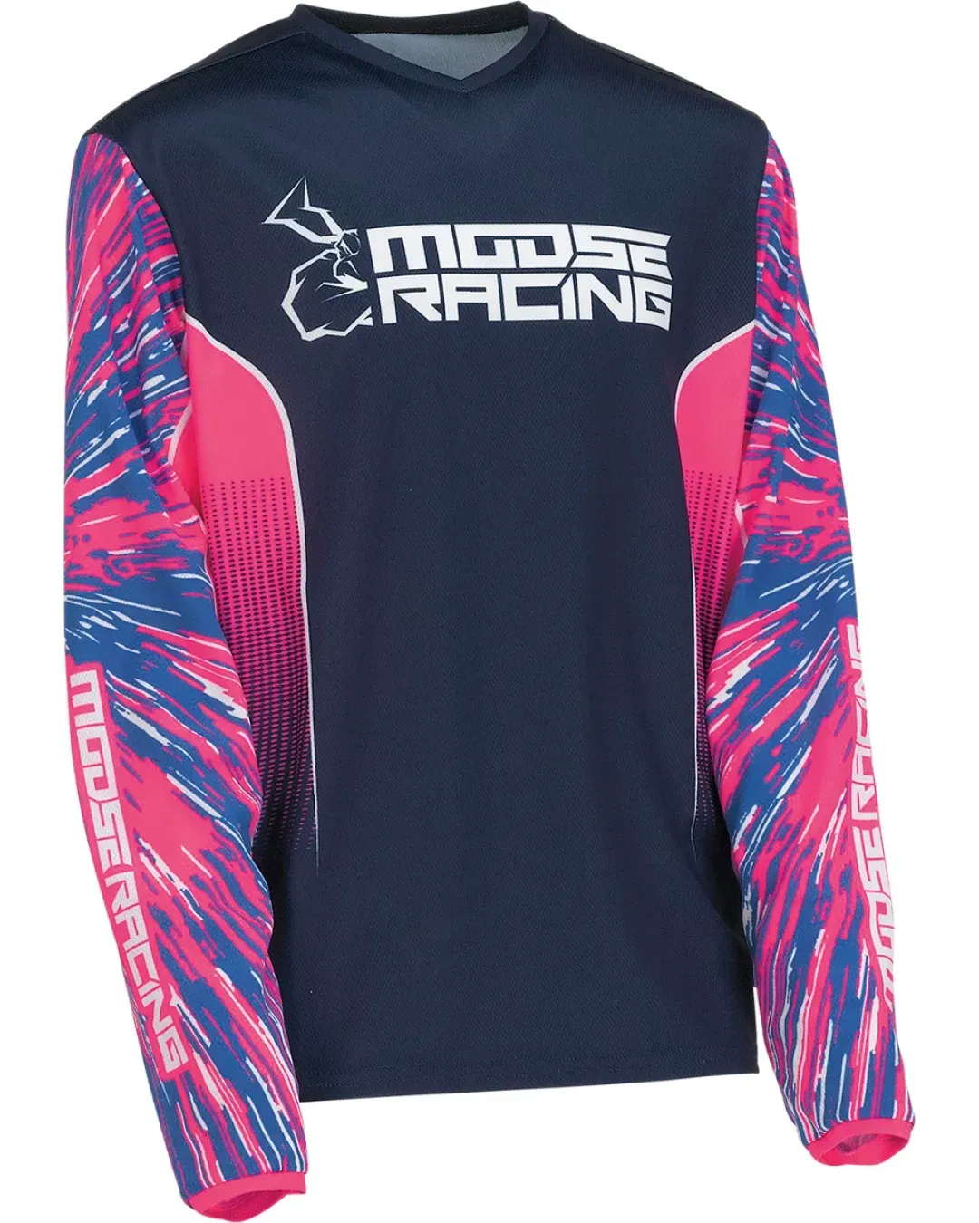 Детска блуза MOOSE RACING AGROID PINK/BLACK/BLUE