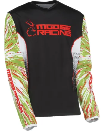 Детска блуза MOOSE RACING AGROID RED/GREEN/BLACK