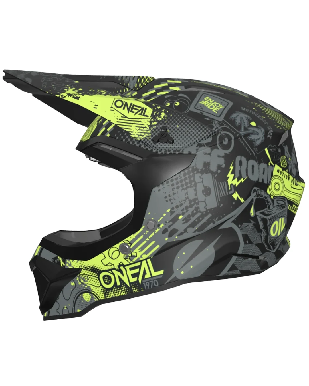 Детска каска O'NEAL 1SERIES VIBRANT BLACK/NEON YELLOW V.26