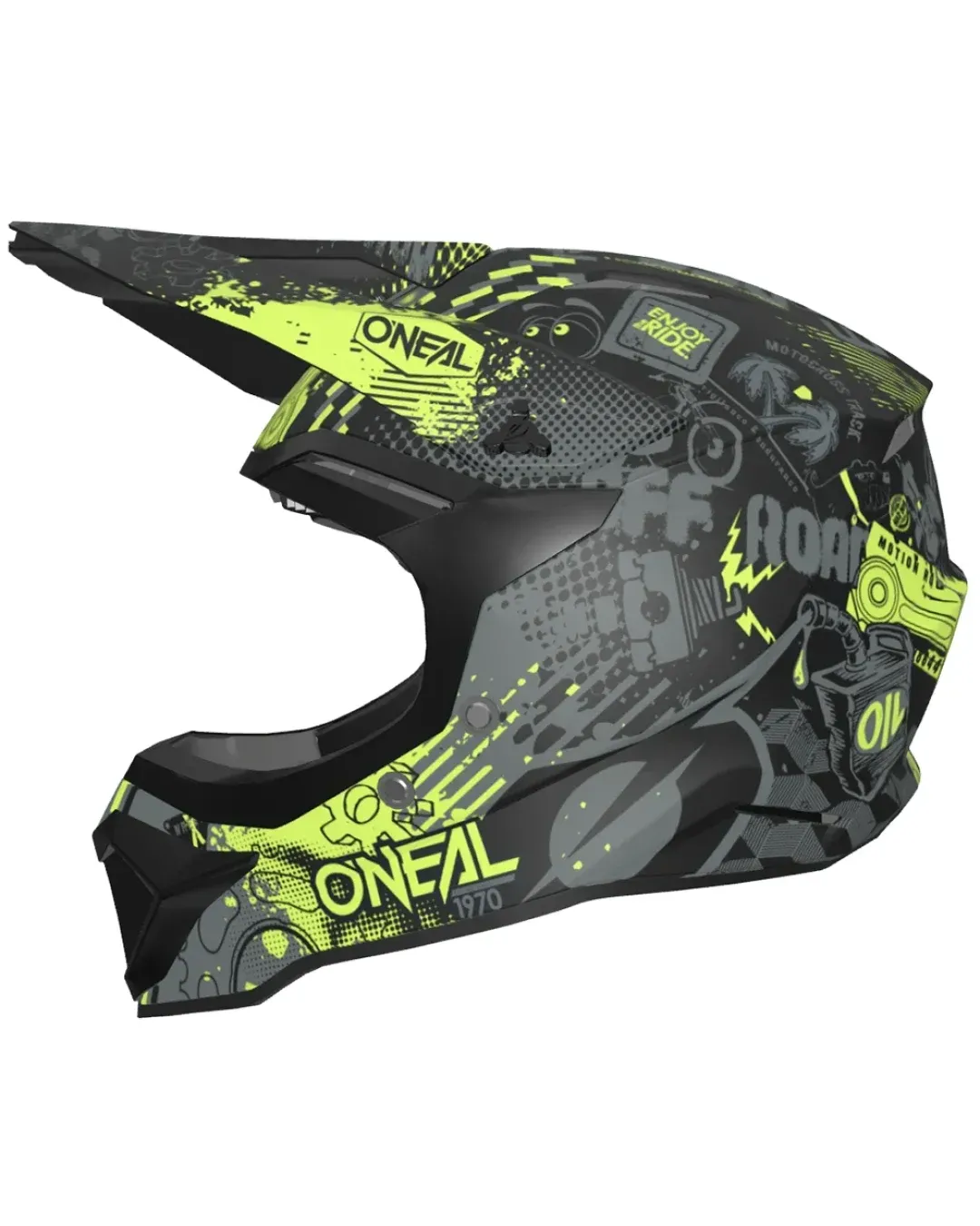 Детска каска O'NEAL 1SERIES VIBRANT BLACK/NEON YELLOW V.26