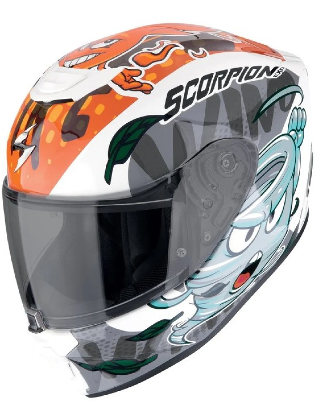 Детска каска SCORPION EXO-JNR AIR White-Blue-Orange