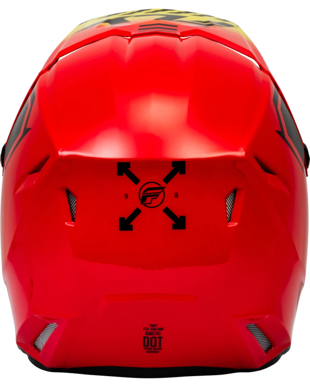 Детска крос каска FLY RACING Kinetic Menace - Red/Black/Yellow