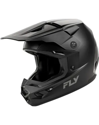 Детска крос каска FLY RACING Kinetic Solid - Matte Black 2025