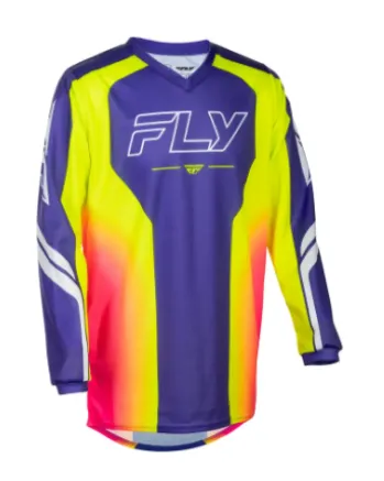 Детска мотокрос блуза FLY RACING F-16 Raze Purple/Red/Yellow