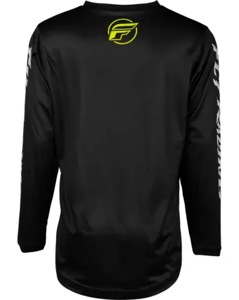 Детска мотокрос блуза FLY RACING F-16 Riding - Black/Neon Green/Light Grey