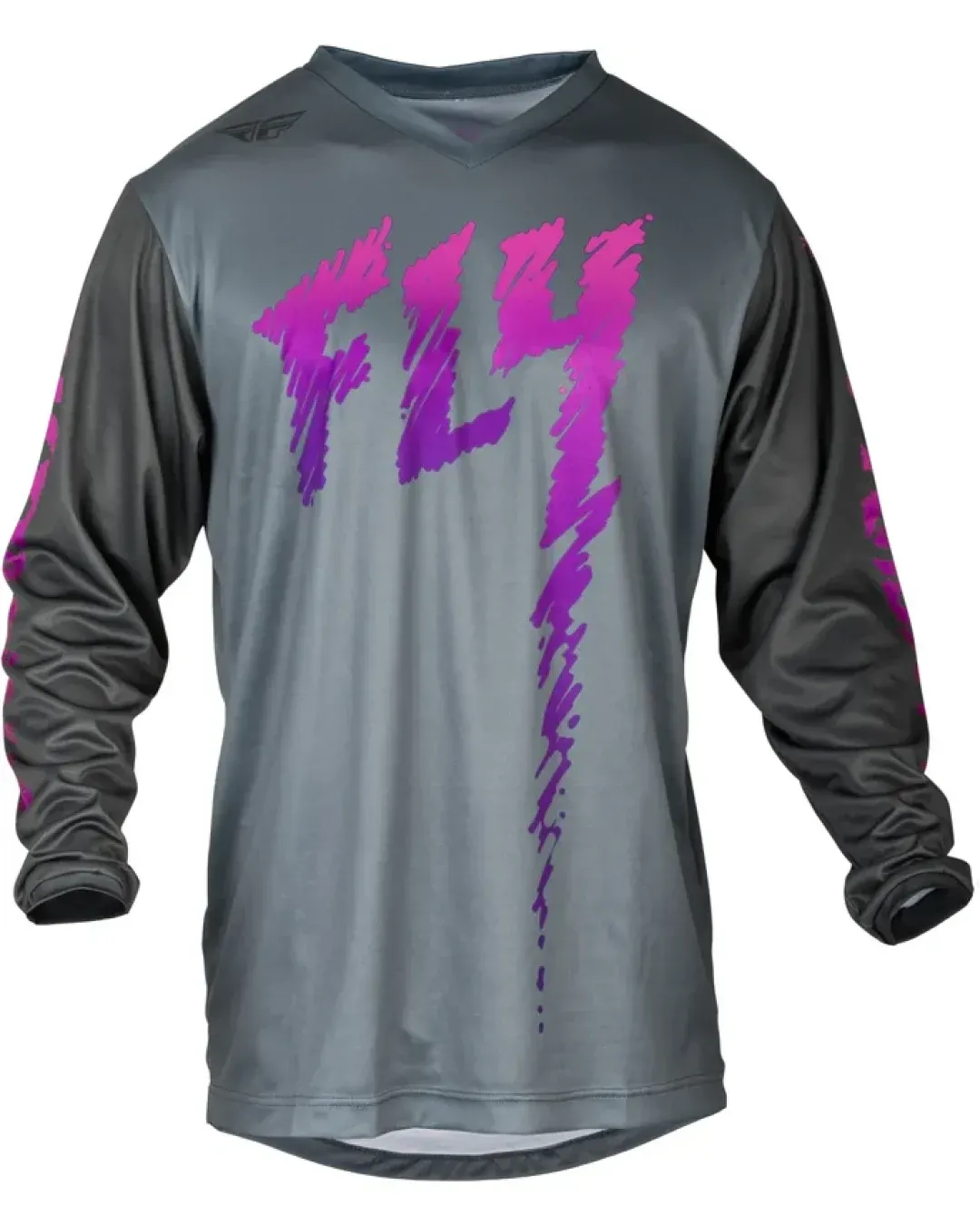 Детска мотокрос блуза FLY RACING F-16 Riding - Grey/Charcoal/Pink