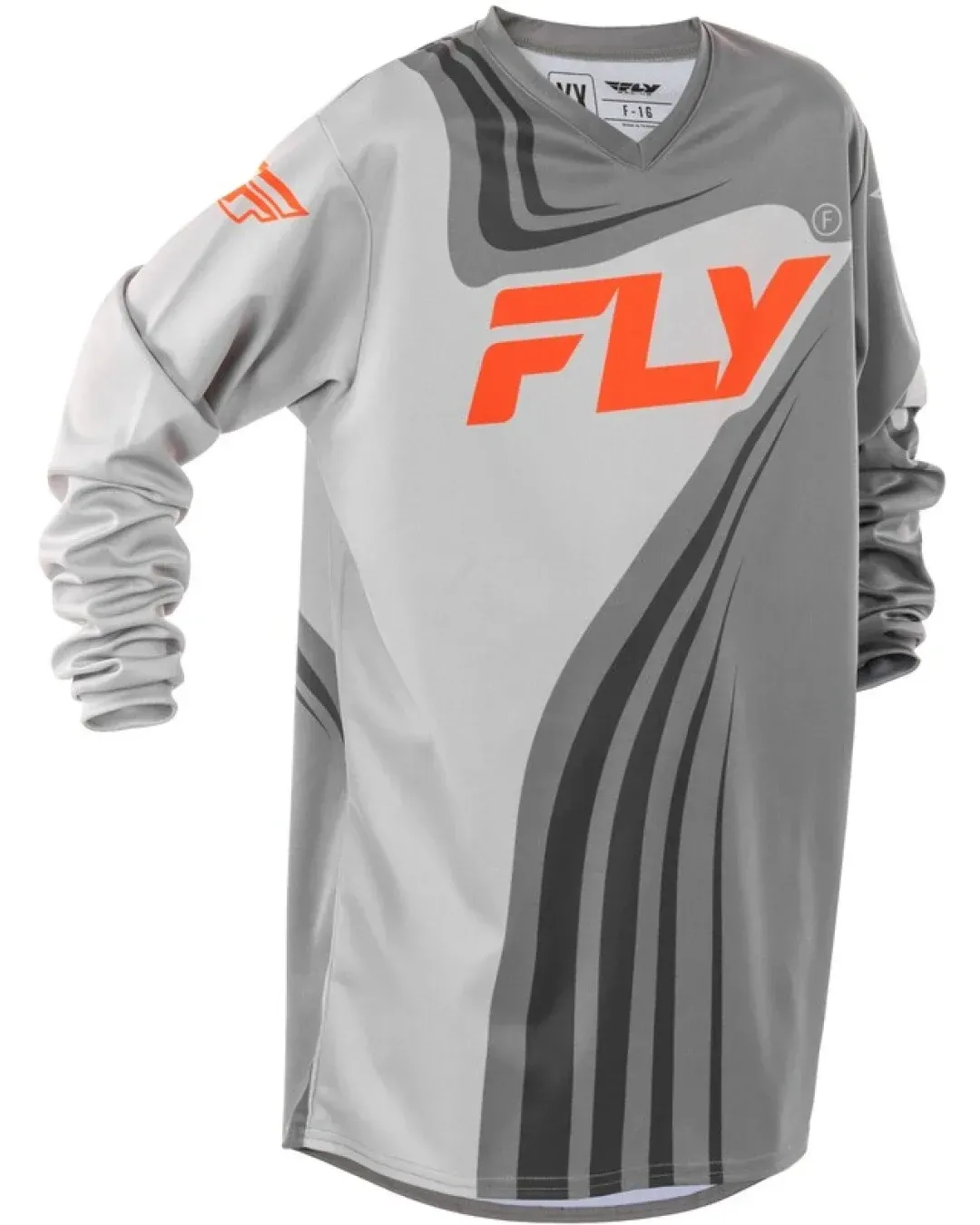Детска мотокрос блуза FLY RACING F-16 Riding - Grey/Orange 2025