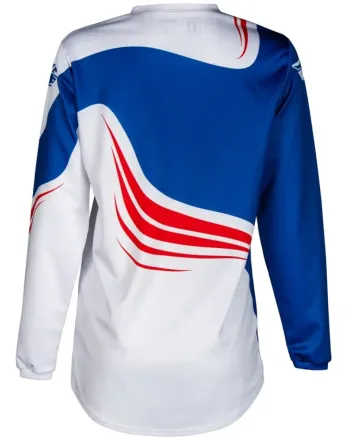 Детска мотокрос блуза FLY RACING F-16 Riding - Red/White/Blue 2025