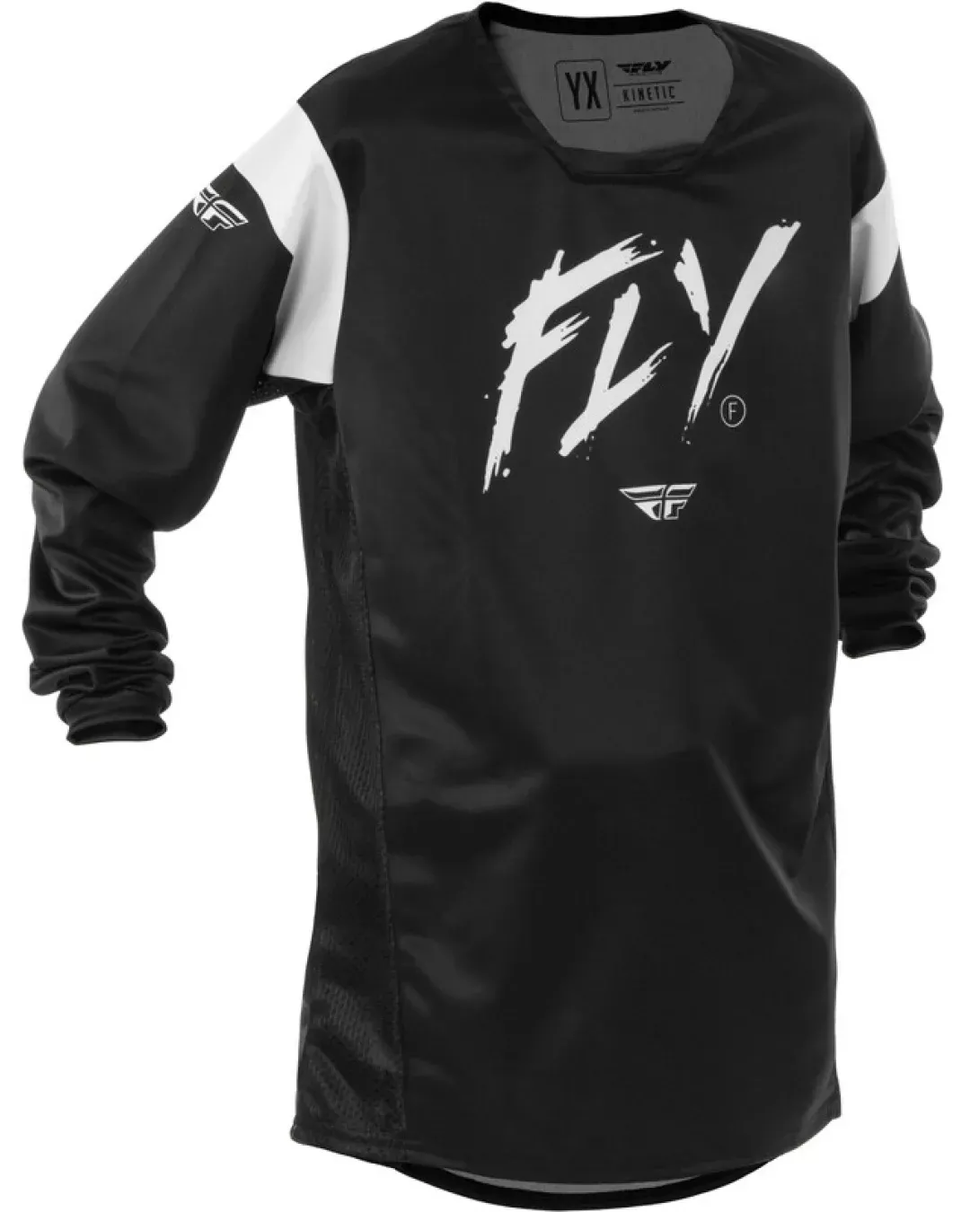 Детска мотокрос блуза FLY RACING Kinetic Stoke- Black/White 2025