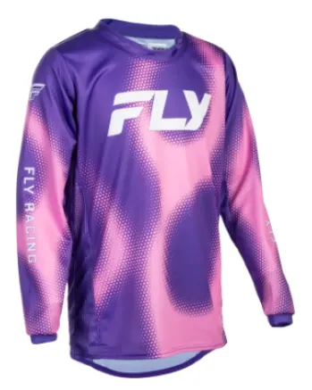 Детска мотокрос блуза FLY RACING Kinetic Torch Purple/Pink