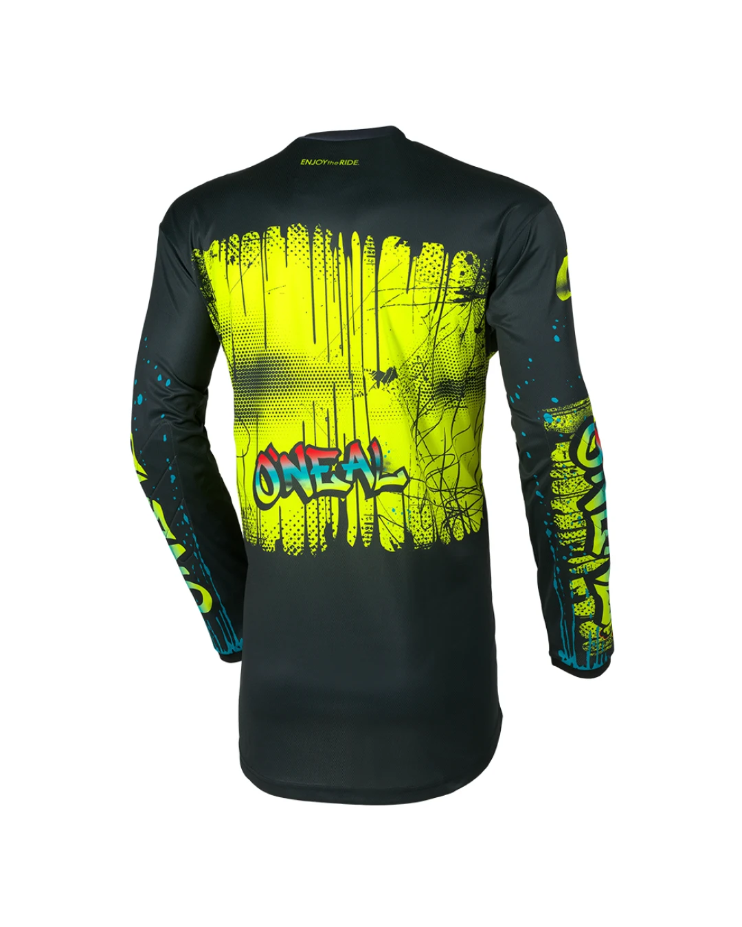 Детска мотокрос блуза O'NEAL ELEMENT RANCID BLACK/NEON YELLOW V.26