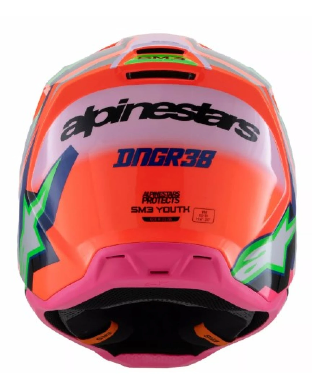 Детска мотокрос каска ALPINESTARS SM3 DEEGAN OR/PU