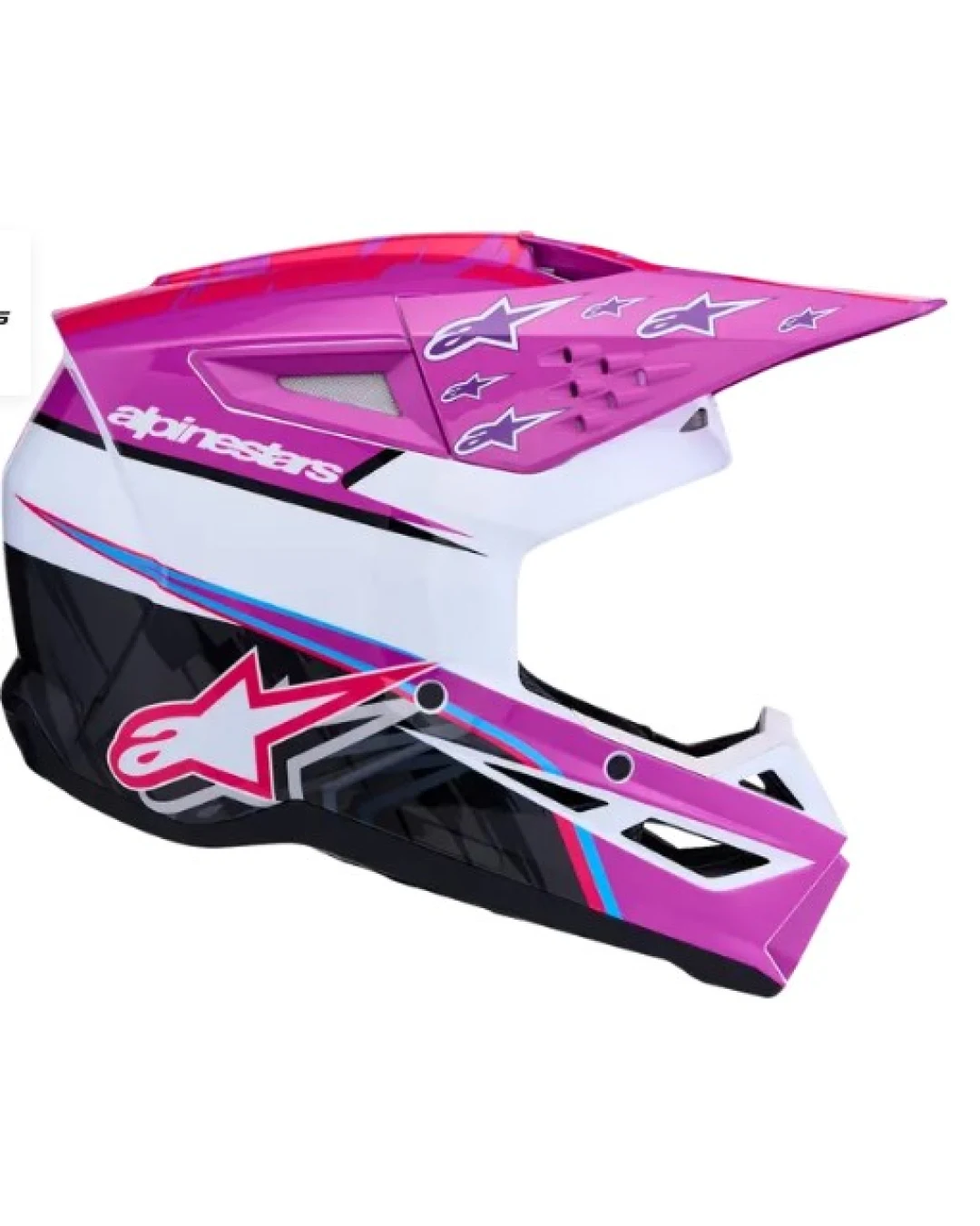 Детска мотокрос каска ALPINESTARS SM3 FALCON PU/WH/PK