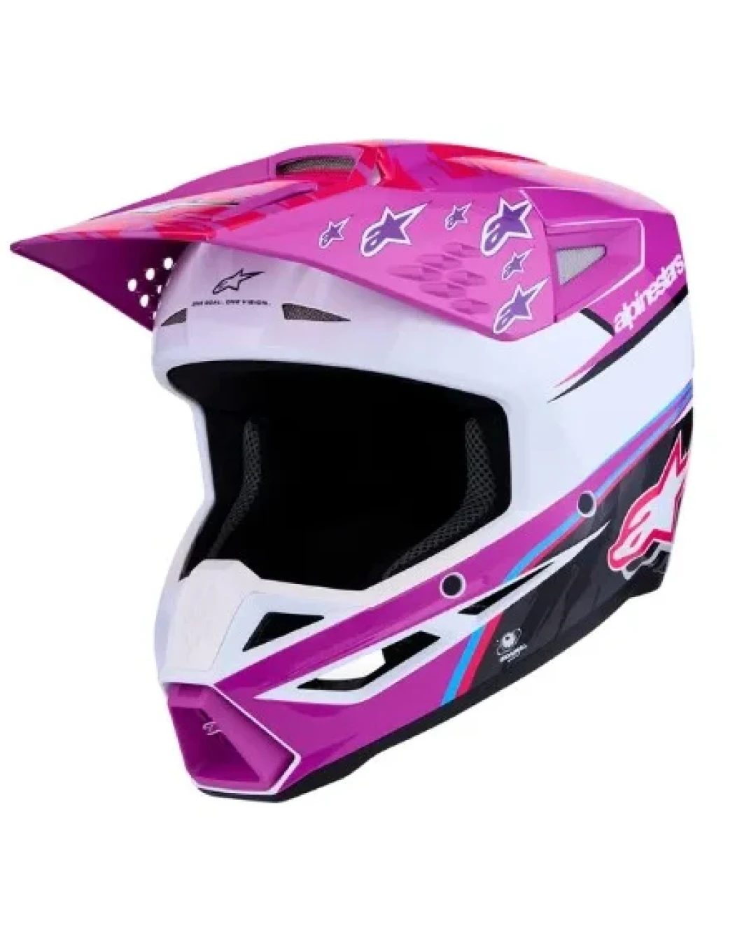 Детска мотокрос каска ALPINESTARS SM3 FALCON PU/WH/PK