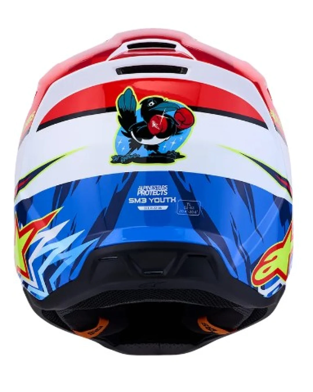 Детска мотокрос каска ALPINESTARS SM3 FALCON RED/WHT/BLU