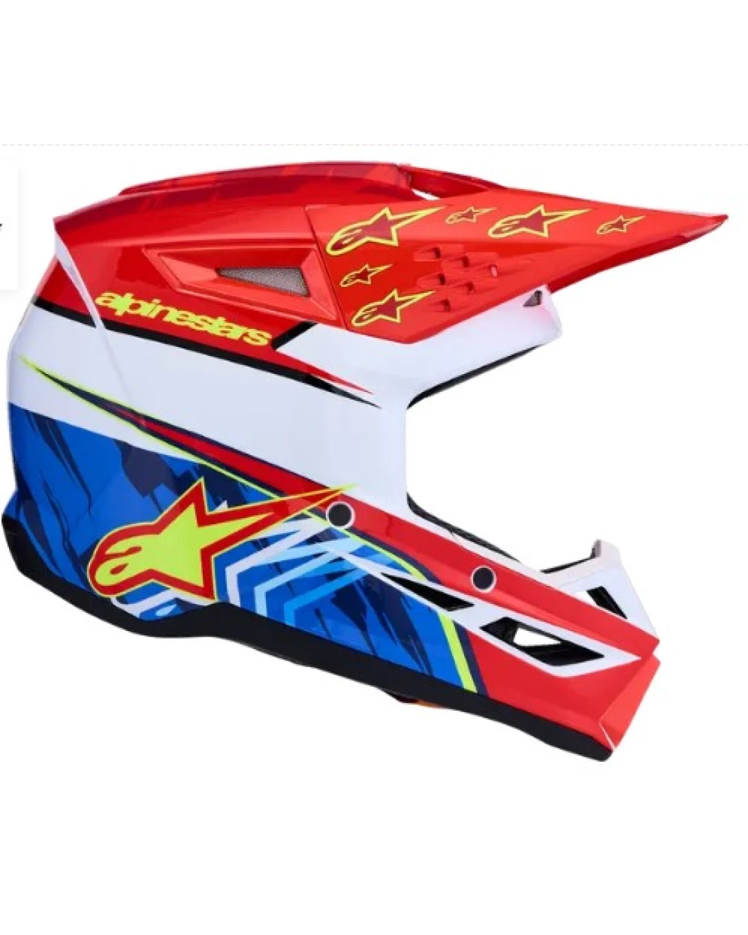Детска мотокрос каска ALPINESTARS SM3 FALCON RED/WHT/BLU