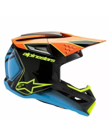 Детска мотокрос каска ALPINESTARS SM3 FRAY BLK/OR/YL