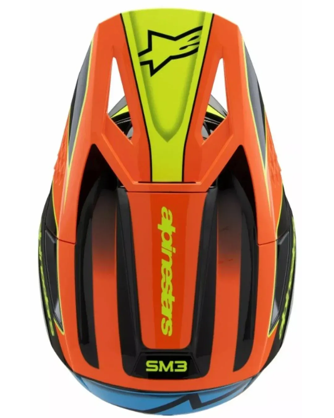 Детска мотокрос каска ALPINESTARS SM3 FRAY BLK/OR/YL