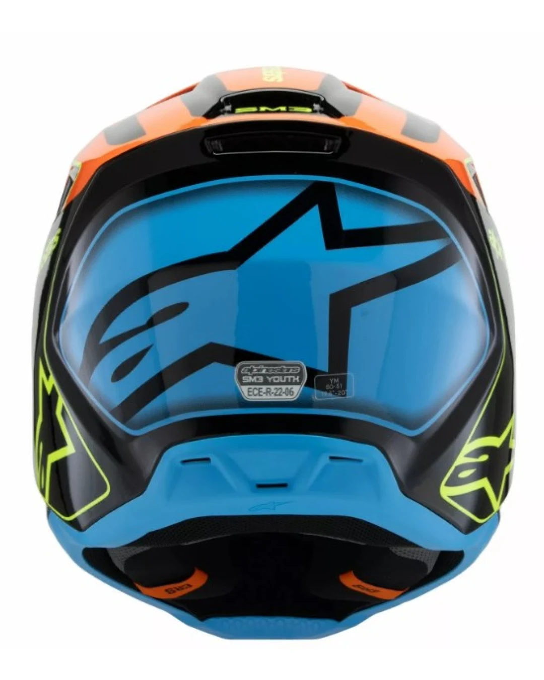 Детска мотокрос каска ALPINESTARS SM3 FRAY BLK/OR/YL