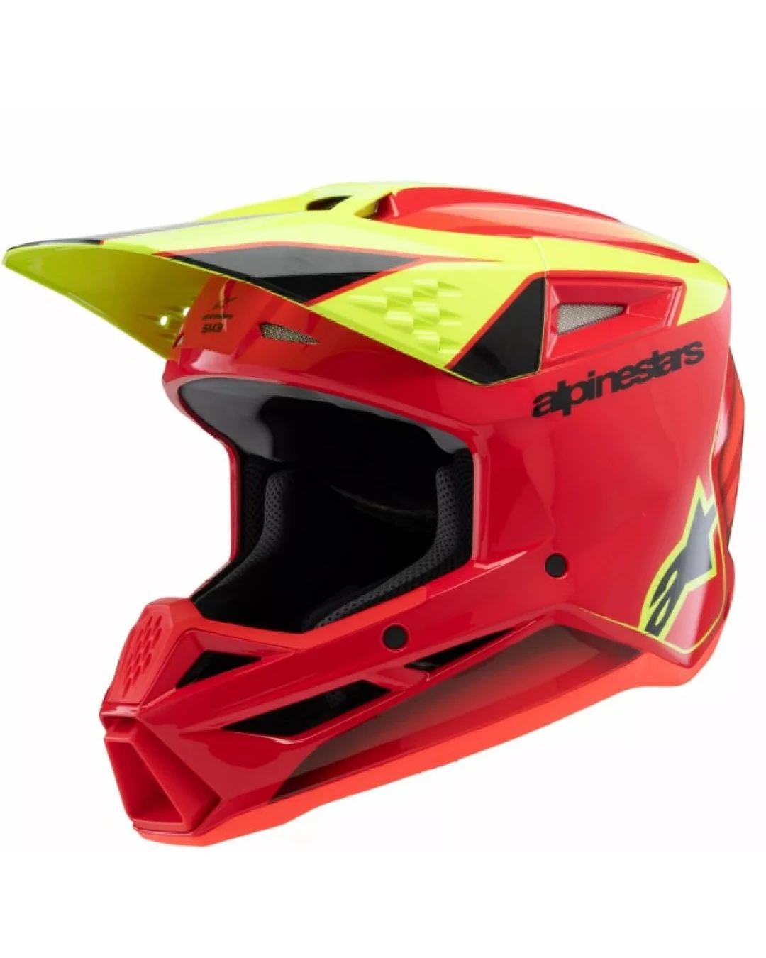 Детска мотокрос каска ALPINESTARS SM3 FRAY RD/YL/BK