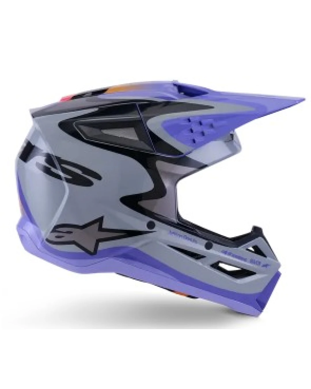 Детска мотокрос каска ALPINESTARS SM3 JETTSON GRAY/PUR/BLK