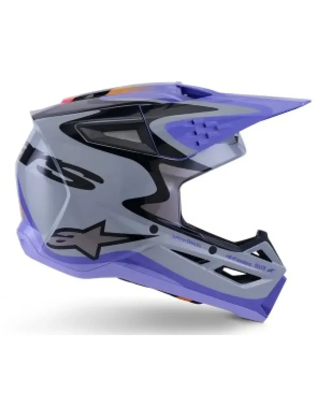 Детска мотокрос каска ALPINESTARS SM3 JETTSON GRAY/PUR/BLK