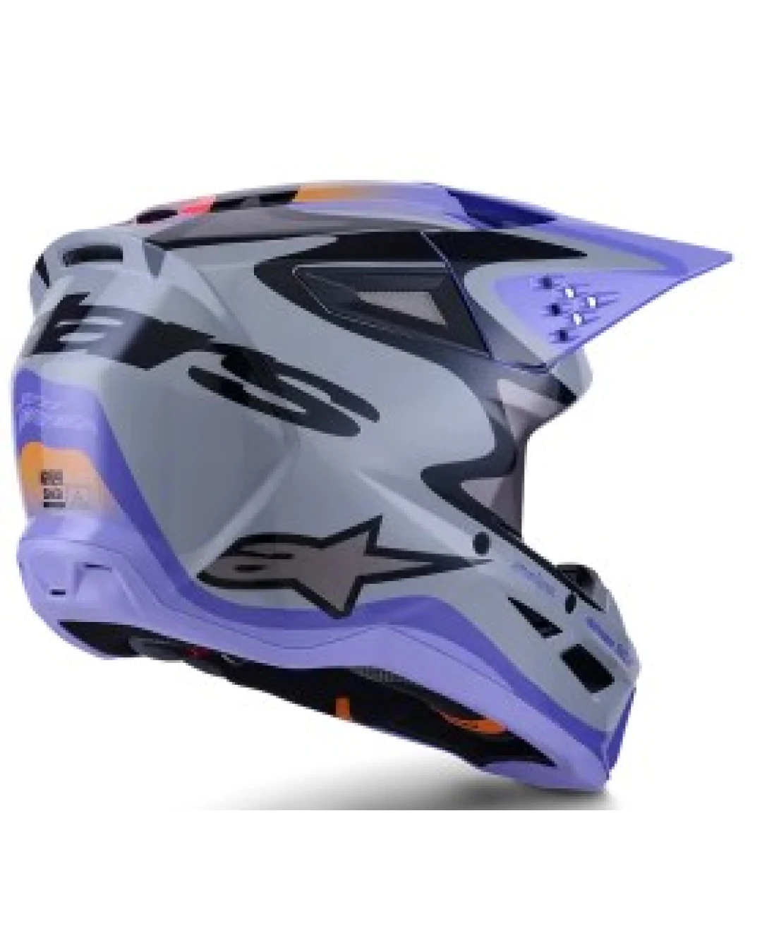 Детска мотокрос каска ALPINESTARS SM3 JETTSON GRAY/PUR/BLK