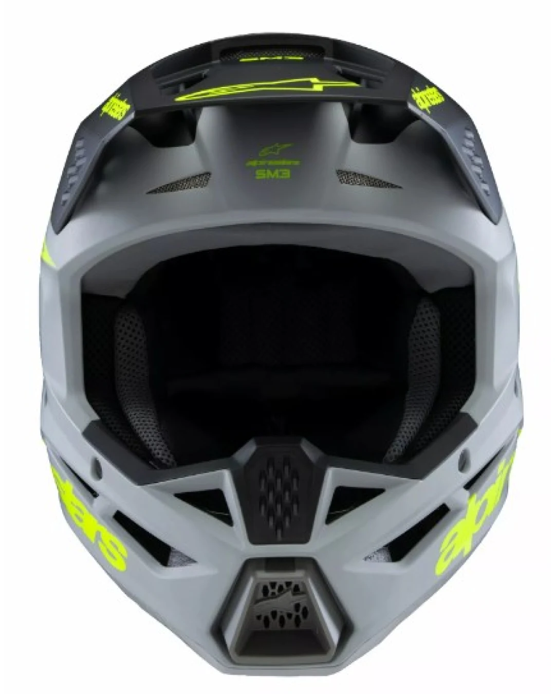 Детска мотокрос каска ALPINESTARS SM3 RADIUM GY/BLK/YL