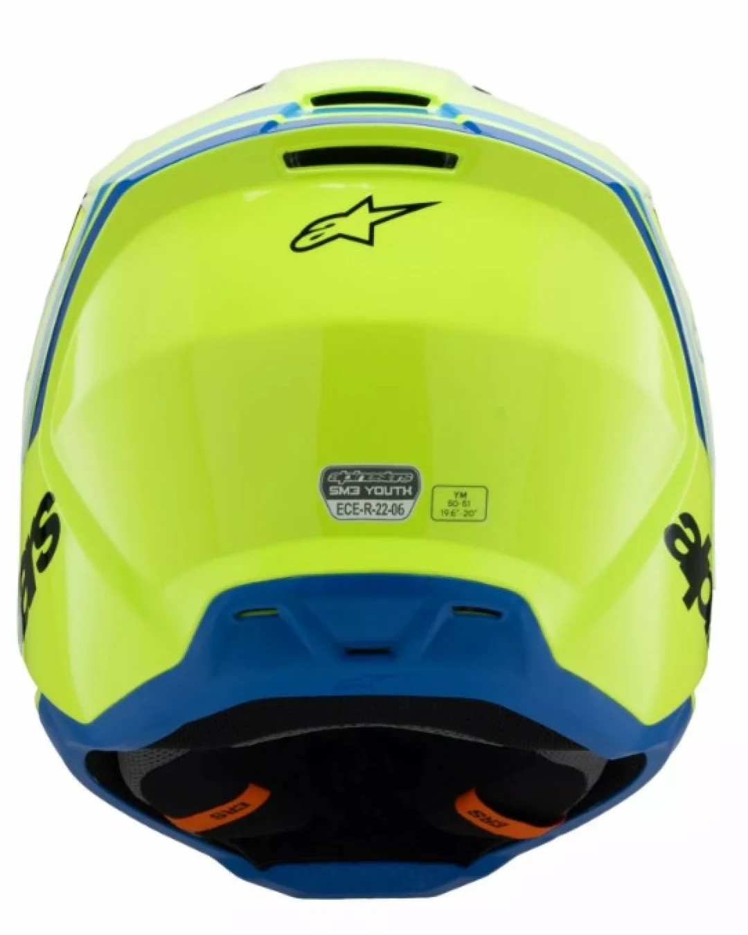 Детска мотокрос каска ALPINESTARS SM3 RADIUM YL/BK/B