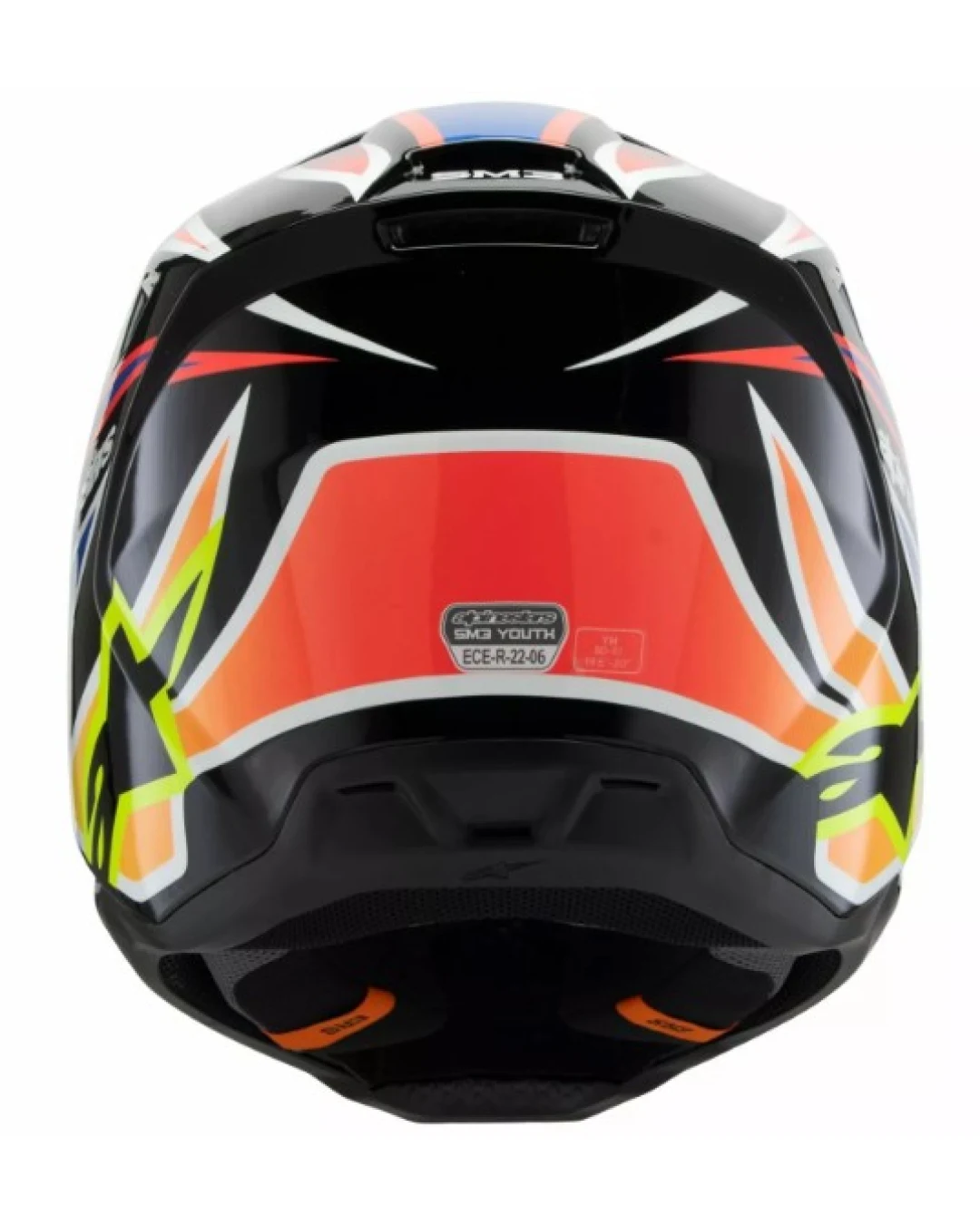 Детска мотокрос каска ALPINESTARS SM3 WURX BLK/YL/B