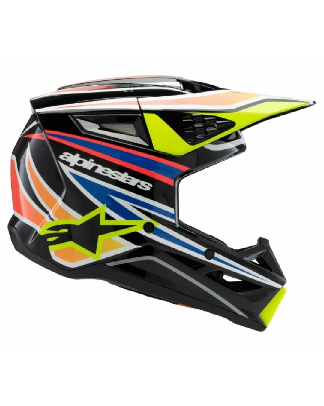 Детска мотокрос каска ALPINESTARS SM3 WURX BLK/YL/B