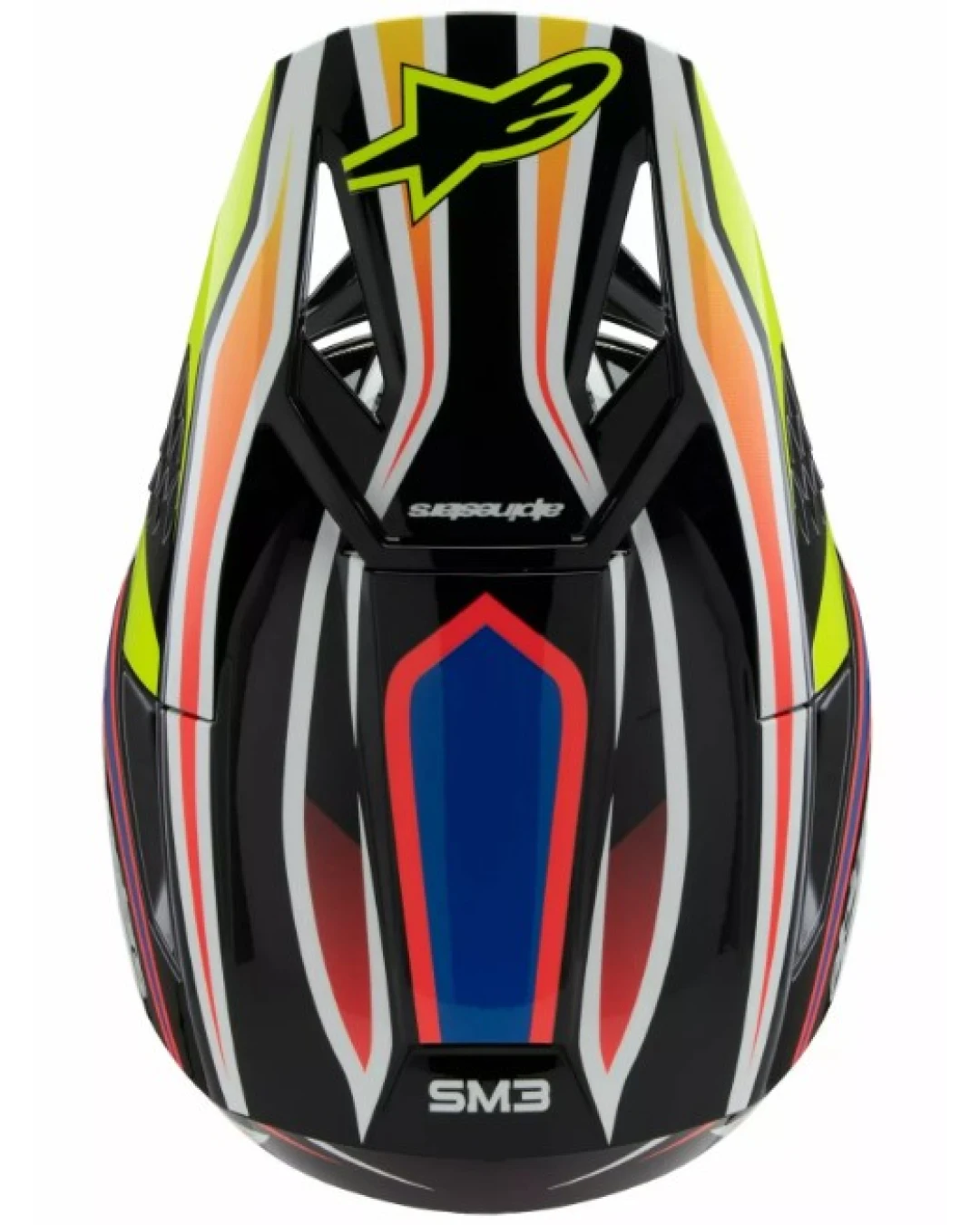 Детска мотокрос каска ALPINESTARS SM3 WURX BLK/YL/B