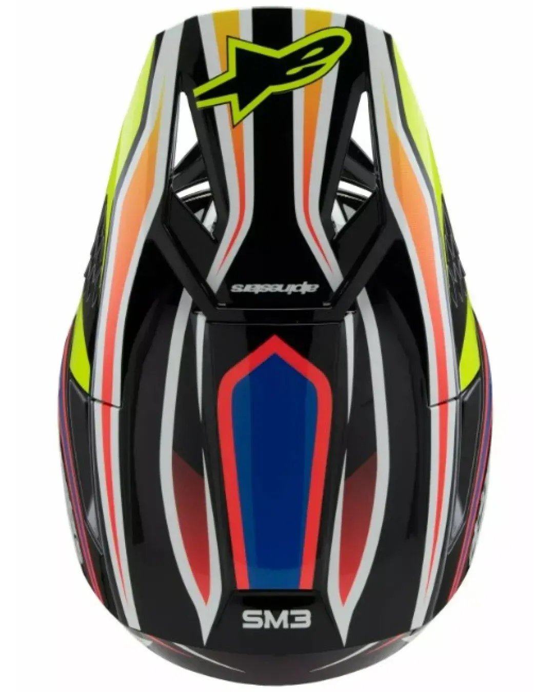 Детска мотокрос каска ALPINESTARS SM3 WURX BLK/YL/B