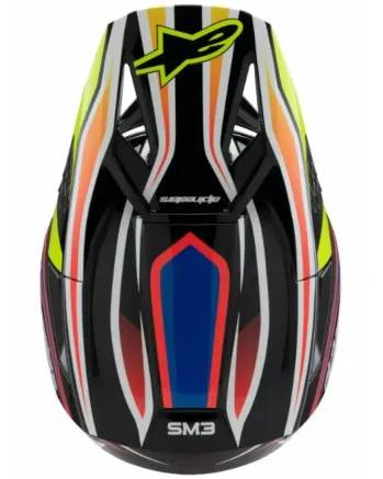 Детска мотокрос каска ALPINESTARS SM3 WURX BLK/YL/B