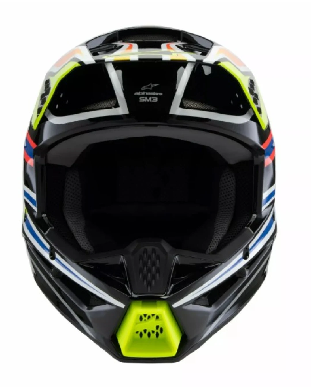 Детска мотокрос каска ALPINESTARS SM3 WURX BLK/YL/B