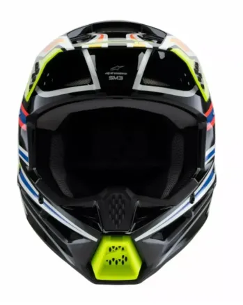 Детска мотокрос каска ALPINESTARS SM3 WURX BLK/YL/B