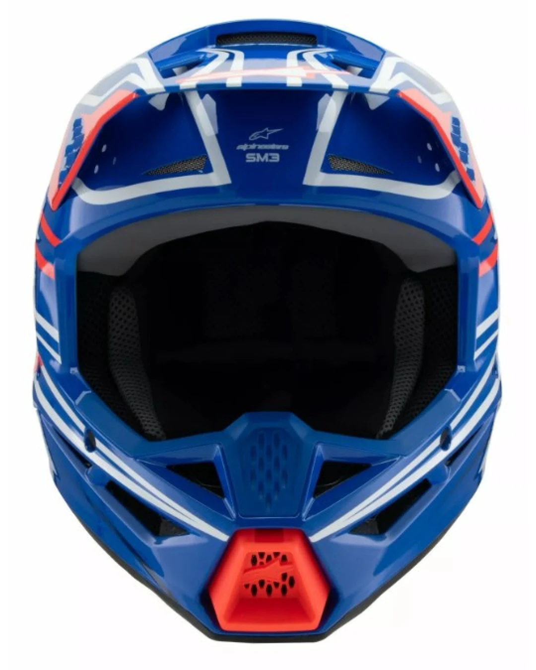Детска мотокрос каска ALPINESTARS SM3 WURX BLUE/RED/WT/BK
