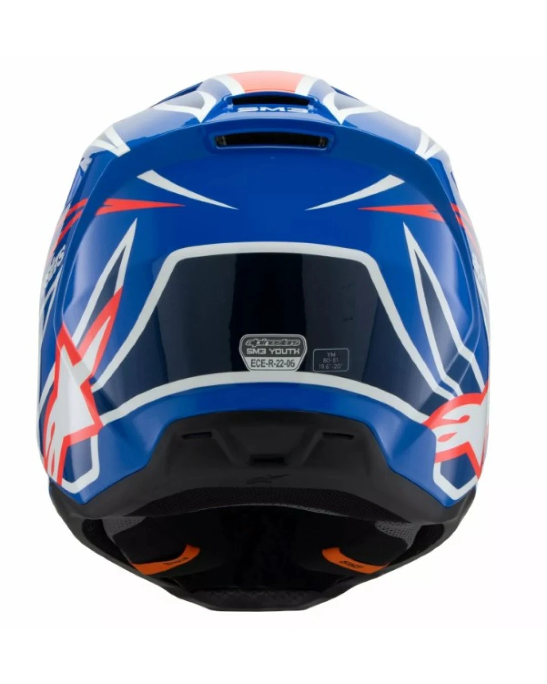 Детска мотокрос каска ALPINESTARS SM3 WURX BLUE/RED/WT/BK