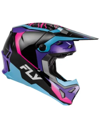 Детска мотокрос каска FLY RACING Formula Charge- Black/Purple/Pink/Blue