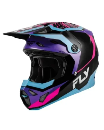 Детска мотокрос каска FLY RACING Formula Charge- Black/Purple/Pink/Blue