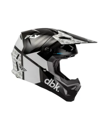 Детска мотокрос каска FLY RACING Formula CP DBK - Black/White/Grey