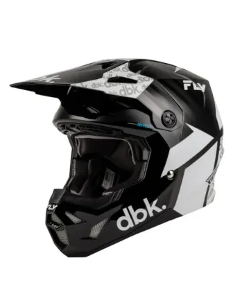 Детска мотокрос каска FLY RACING Formula CP DBK - Black/White/Grey